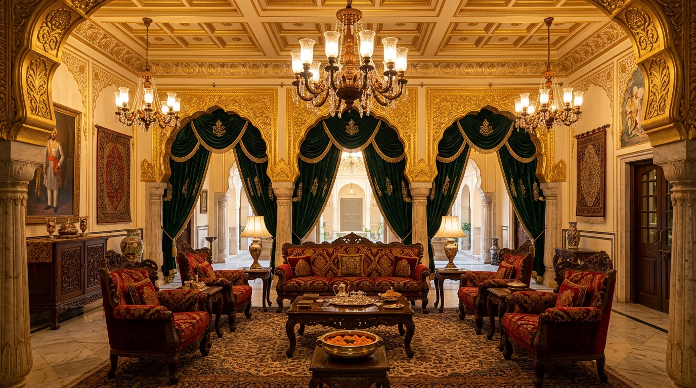 Royal Maharaja Carved Sofa Set